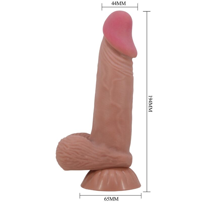 Dildo Realistico con Ventosa Pretty Love Sliding Skin — 19,4 cm