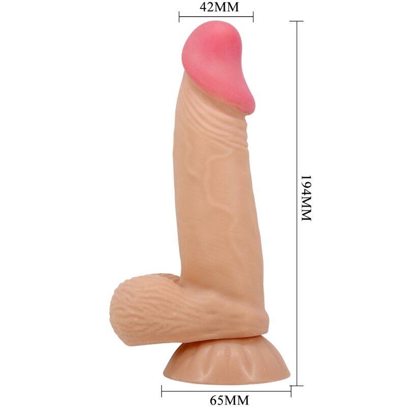 Dildo Realistico con Ventosa Pretty Love Sliding Skin — 19,4 cm