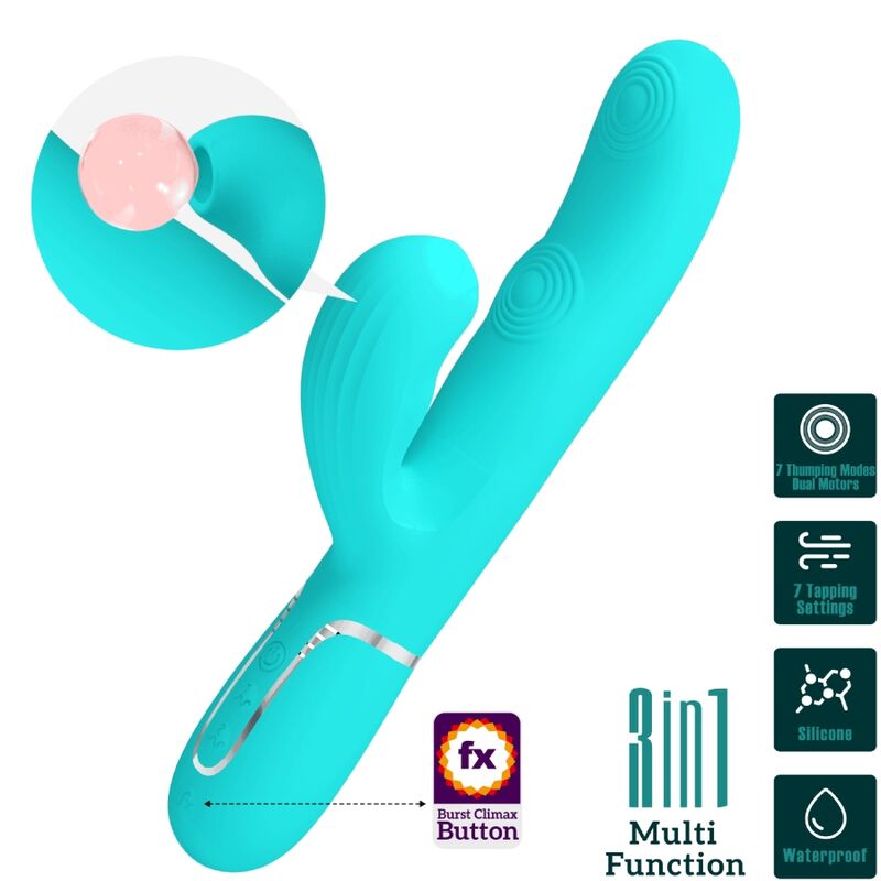 Vibratore Rabbit Multifunzione Pretty Love Perlita — 7 Modalità