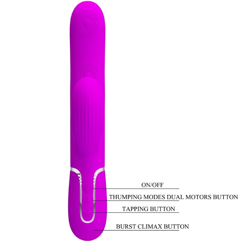 Vibratore Rabbit Multifunzione Pretty Love Perlita — 7 Modalità