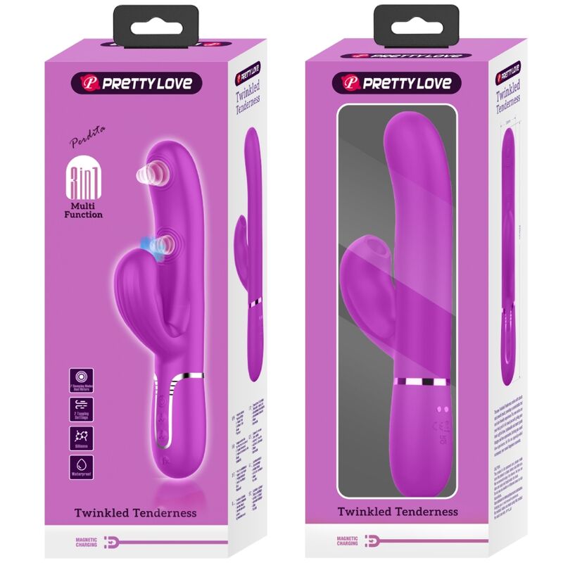 Vibratore Rabbit Multifunzione Pretty Love Perlita — 7 Modalità