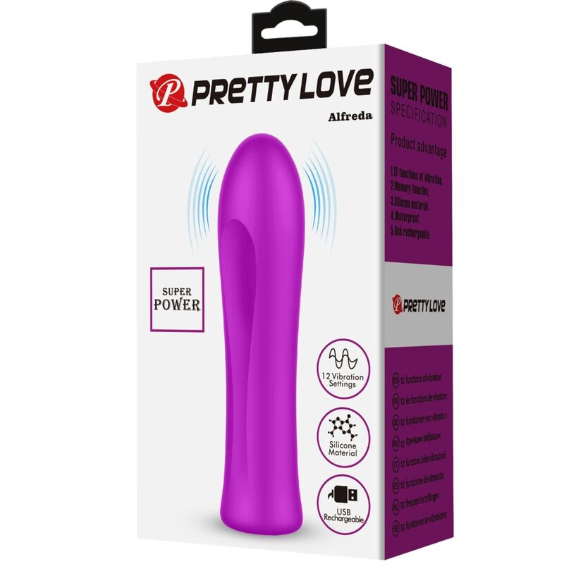 Vibratore Bullet Pretty Love Alfreda — 12 Modalità, Viola