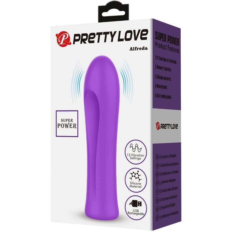 Vibratore Bullet Ricaricabile Pretty Love Alfreda — 12 Modalità