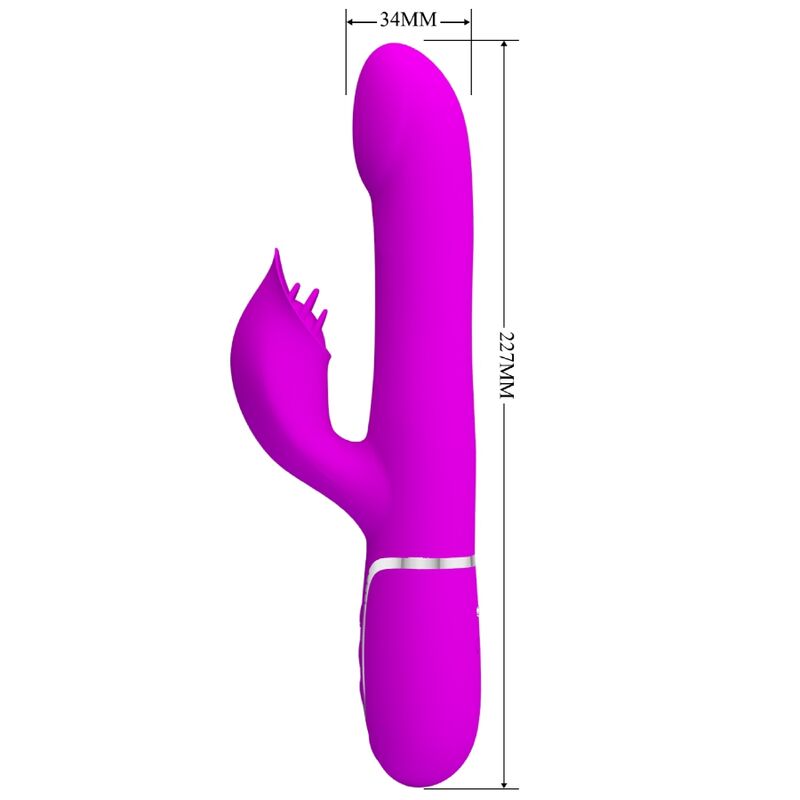 Vibratore Rabbit Pretty Love Flirtation — 7 Modalità, Viola