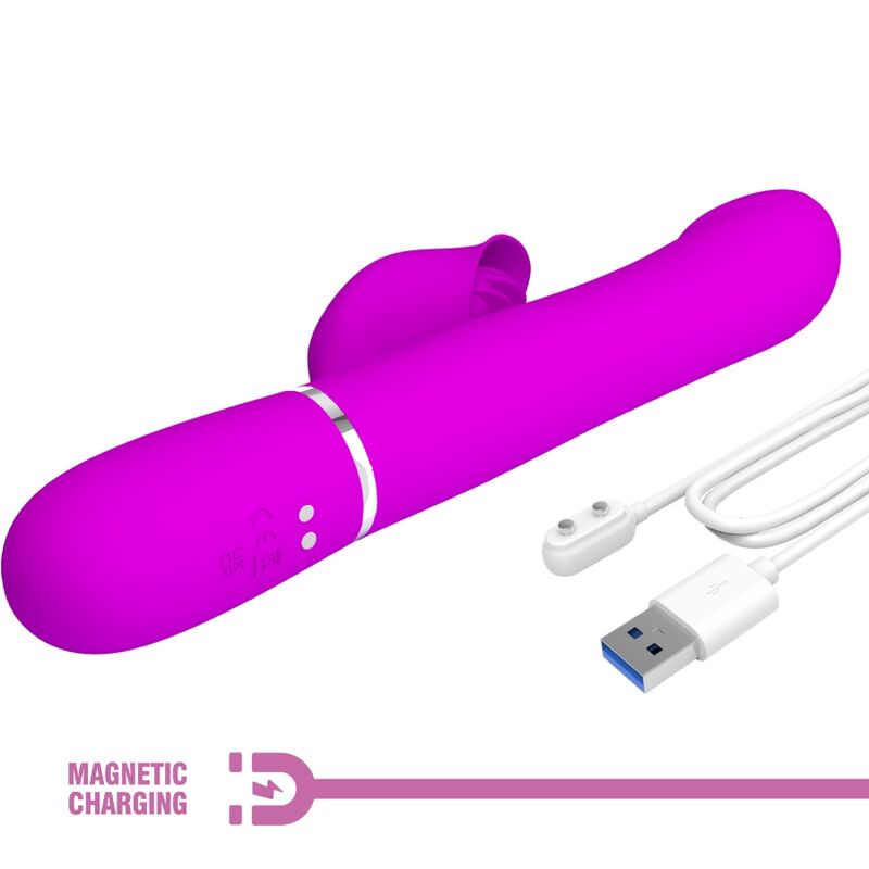 Vibratore Rabbit Pretty Love Flirtation — 7 Modalità, Viola