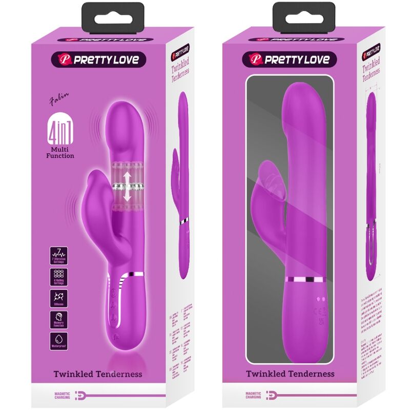 Vibratore Rabbit Pretty Love Flirtation — 7 Modalità, Viola