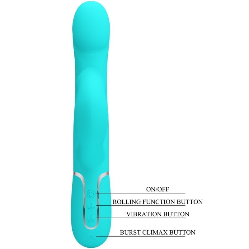 Vibratore Rabbit Pretty Love Flirtation — 7 Modalità, Verde