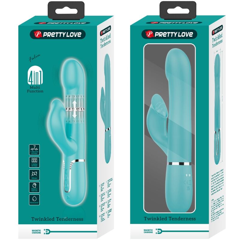 Vibratore Rabbit Pretty Love Flirtation — 7 Modalità, Verde