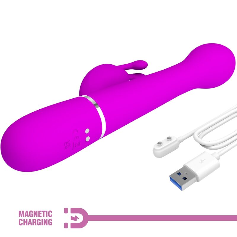 Vibratore Rabbit Pretty Love Dejon — 3 in 1, Viola