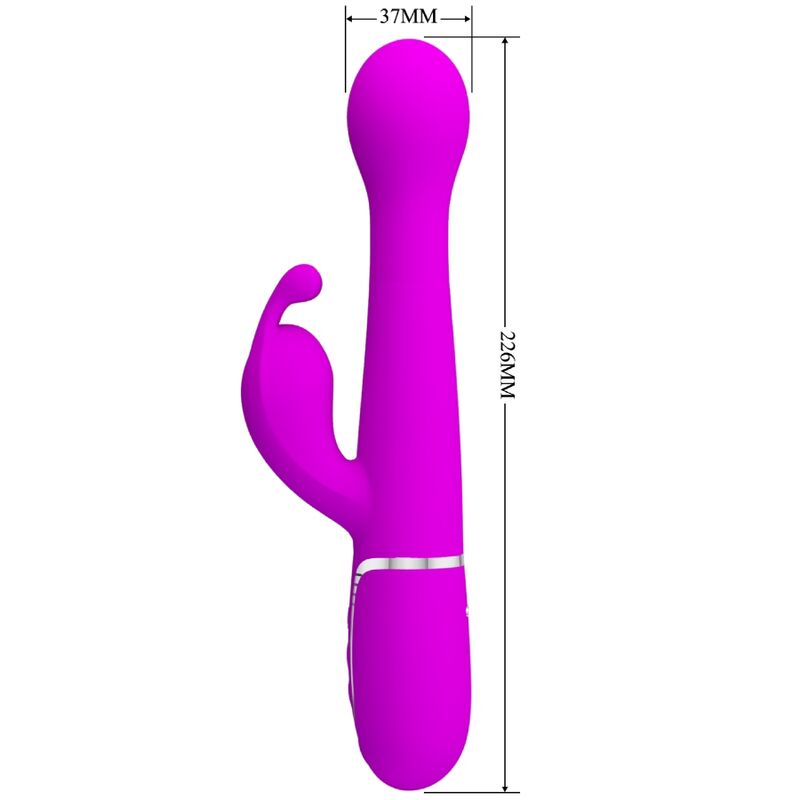 Vibratore Rabbit Pretty Love Dejon — 3 in 1, Viola