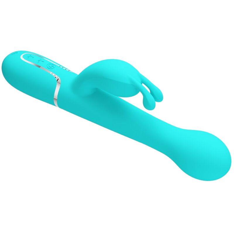 Vibratore Rabbit Pretty Love Dejon — 3 in 1, Verde Acqua