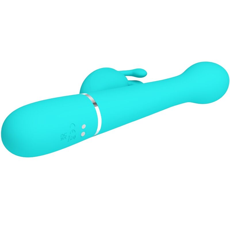 Vibratore Rabbit Pretty Love Dejon — 3 in 1, Verde Acqua