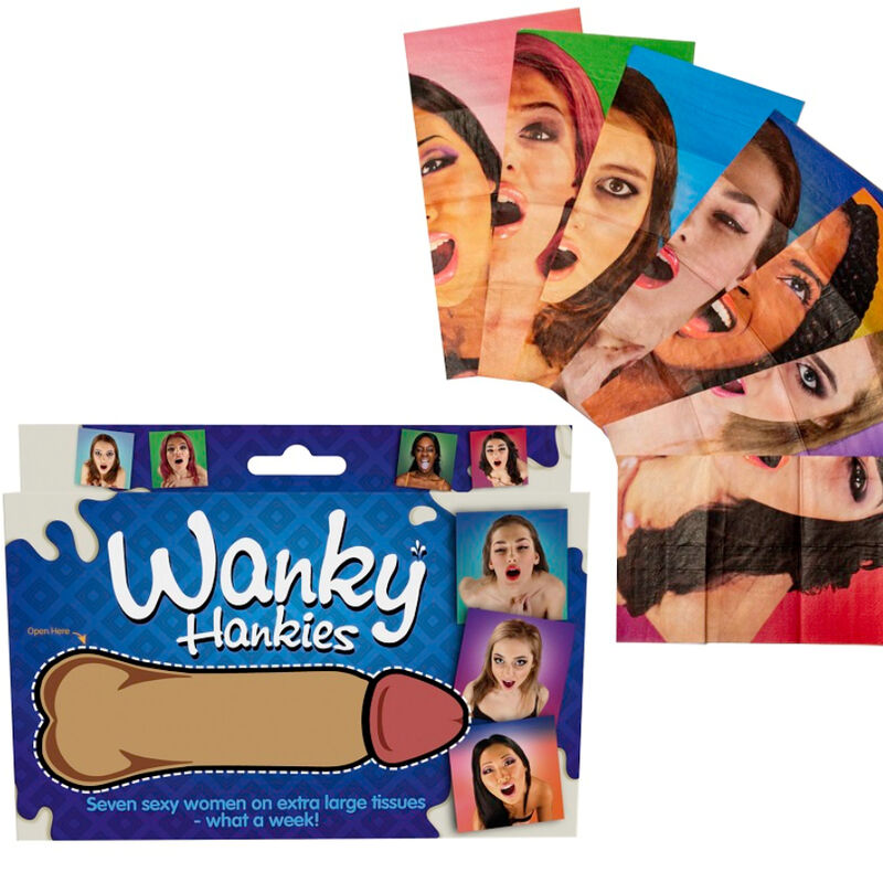 Fazzoletti da Festa Addio al Nubilato Spencer & Fleetwood Wanky Hankies — 7 pz
