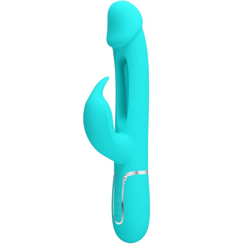 Vibratore Rabbit Pretty Love Dejon — 3 in 1, Verde Acqua