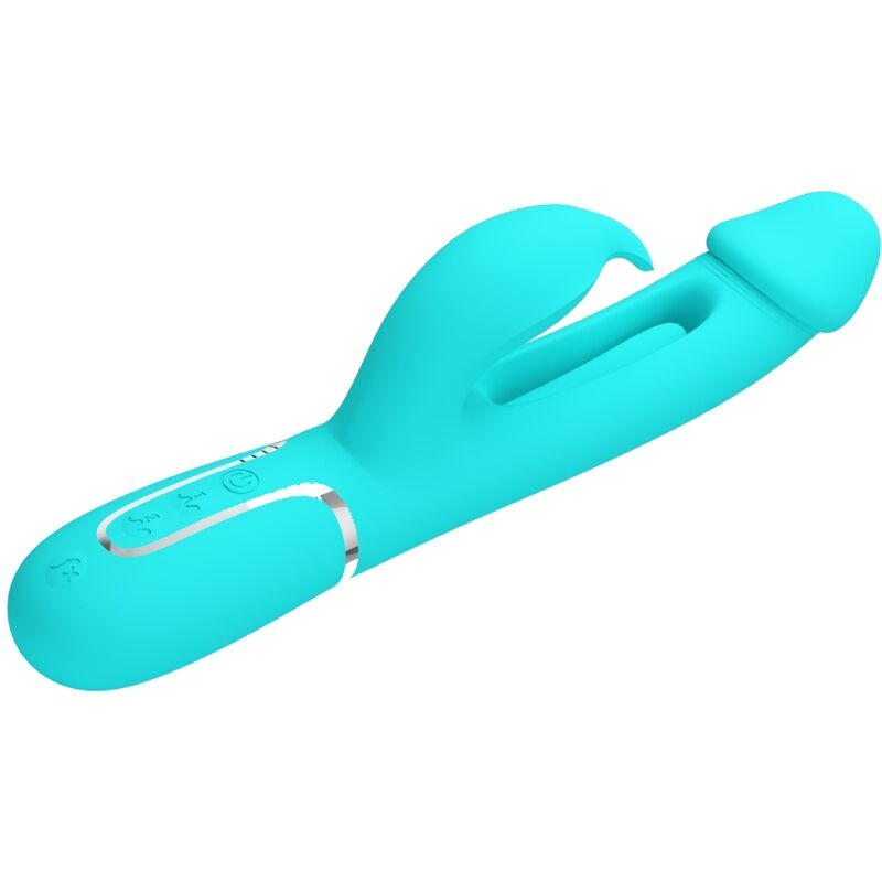 Vibratore Rabbit Pretty Love Dejon — 3 in 1, Verde Acqua
