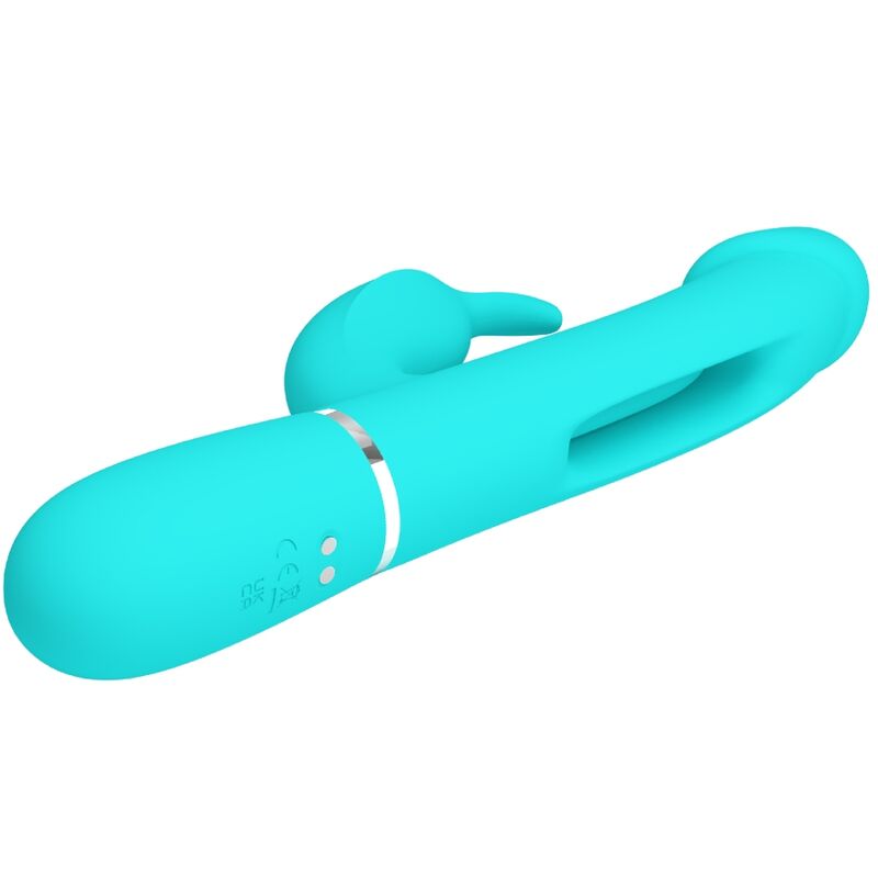 Vibratore Rabbit Pretty Love Dejon — 3 in 1, Verde Acqua