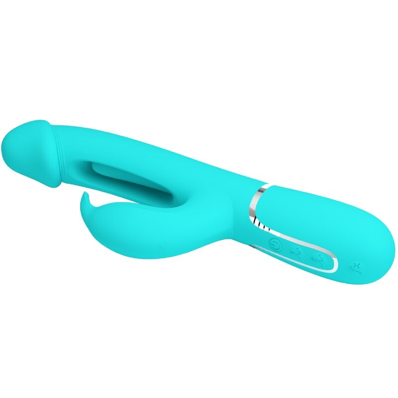 Vibratore Rabbit Pretty Love Dejon — 3 in 1, Verde Acqua