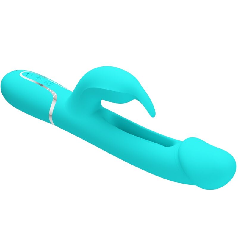 Vibratore Rabbit Pretty Love Dejon — 3 in 1, Verde Acqua