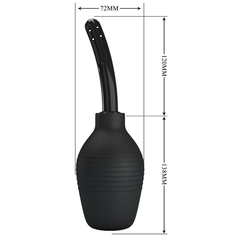 Doccia Anale in Silicone Mr Play Blkc Super Power — Nero