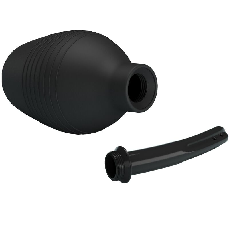 Doccia Anale in Silicone Mr Play Blkc Super Power — Nero