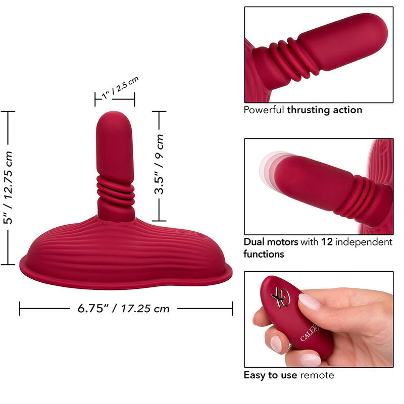 Vibratore Wand Doppio Motore Telecomando Calexotics Dual Rider