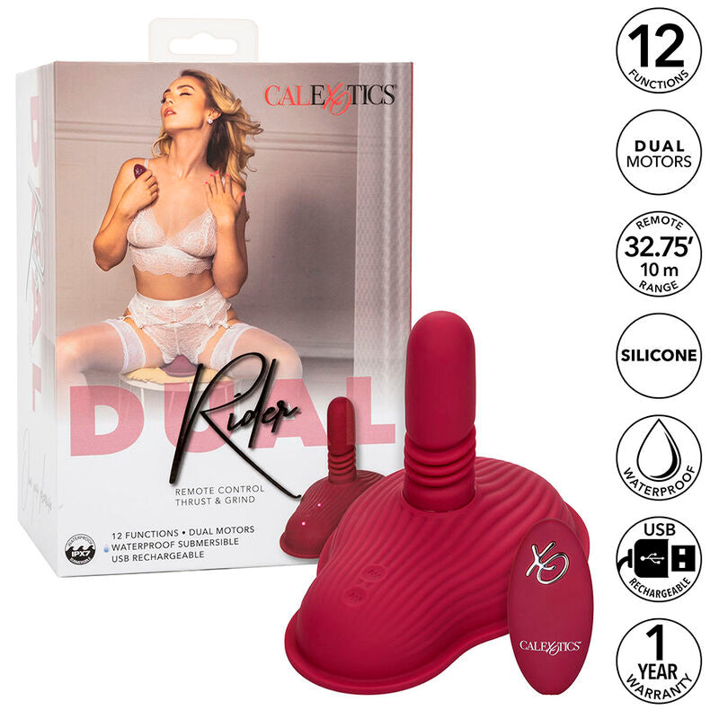 Vibratore Wand Doppio Motore Telecomando Calexotics Dual Rider