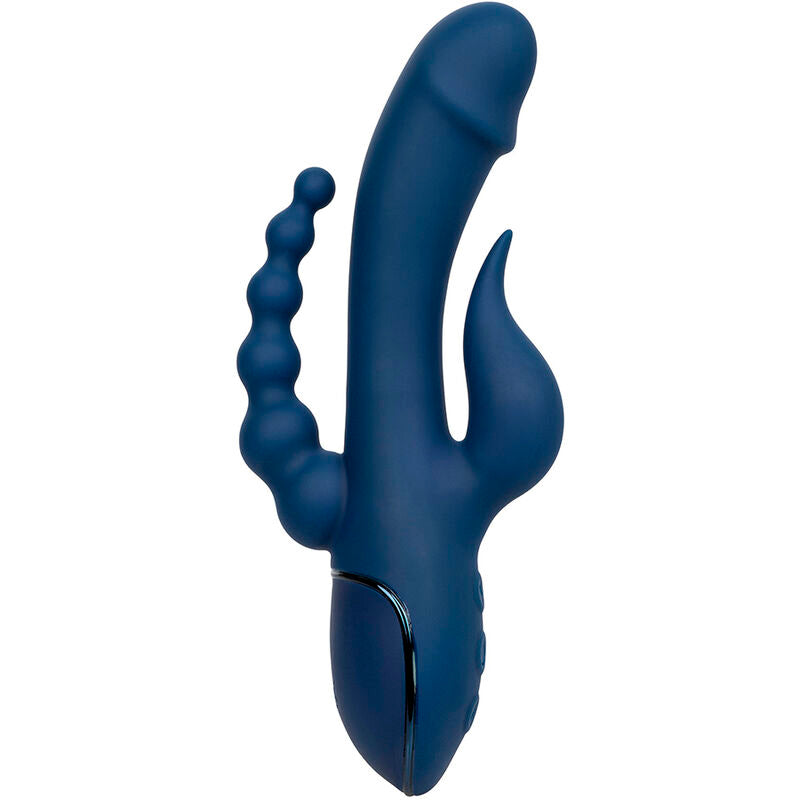 Vibratore Rabbit Triple Orgasm Calexotics III — Blu