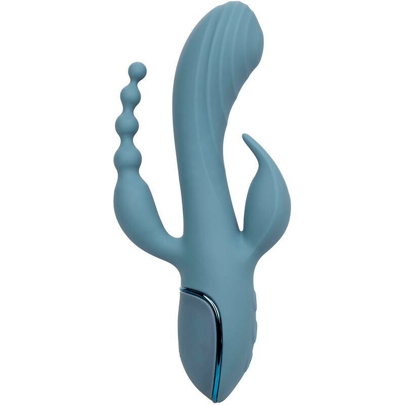 Vibratore Rabbit Triplo Calexotics Triple Ecstasy — Grigio