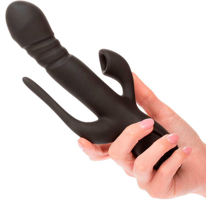 Vibratore Rabbit Triple Calexotics Triple Euphoria — Succhia Clitoride