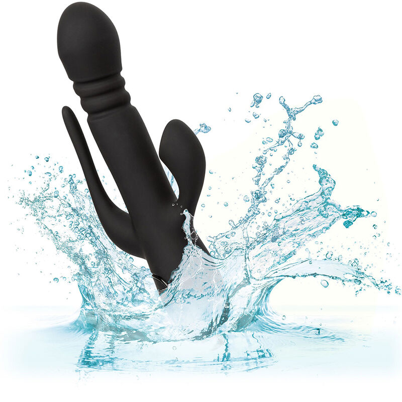 Vibratore Rabbit Triple Calexotics Triple Euphoria — Succhia Clitoride
