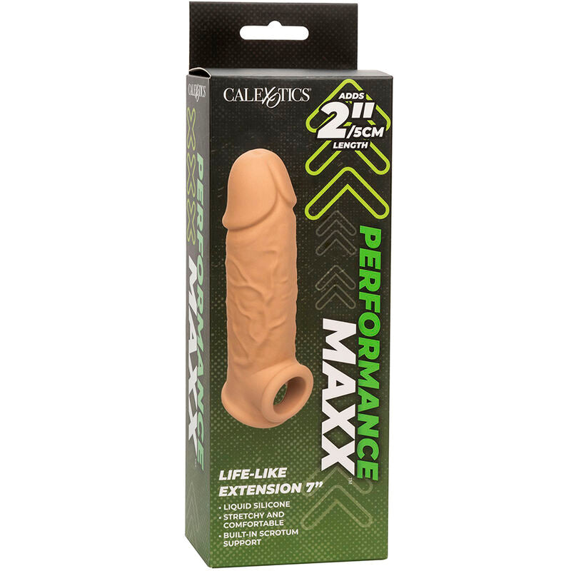 Guaina Fallica Realistica Calexotics Performance Maxx — 7", Skin