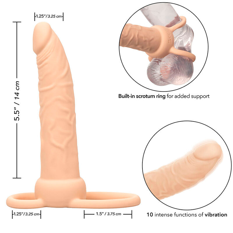 Anello Fallico Vibrante Doppia Penetrazione Calexotics Performance Maxx