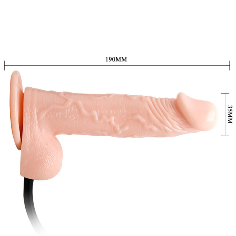 Dildo Gonfiabile Realistico con Ventosa Baile Dance — 15 cm
