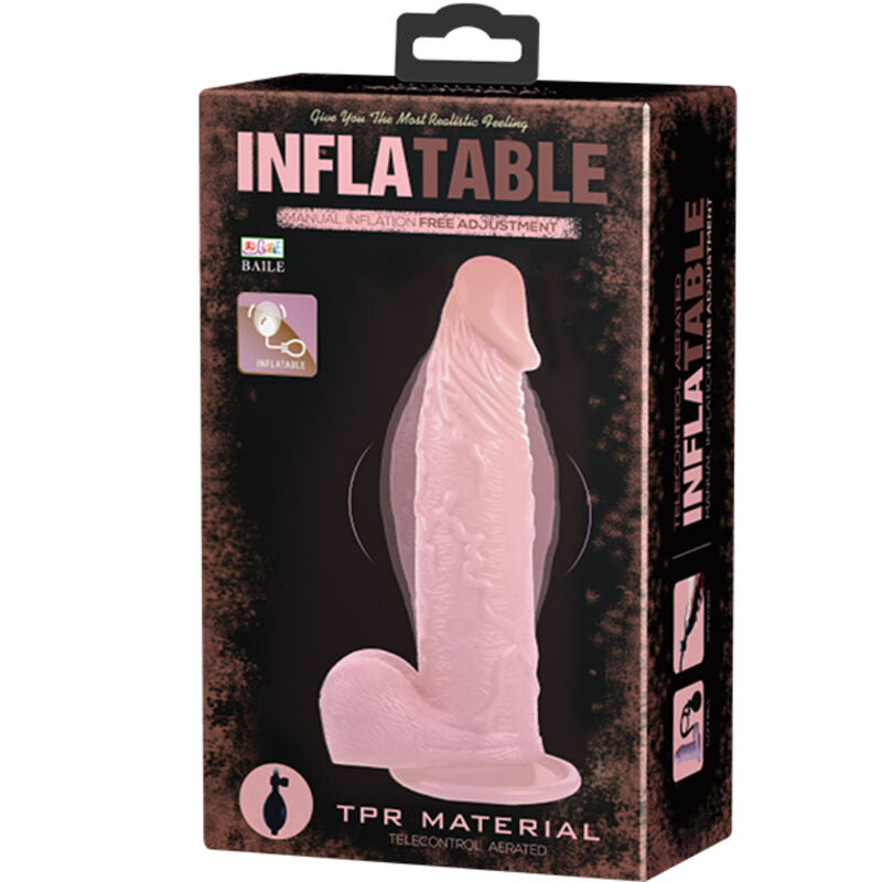 Dildo Gonfiabile Realistico con Ventosa Baile Dance — 15 cm