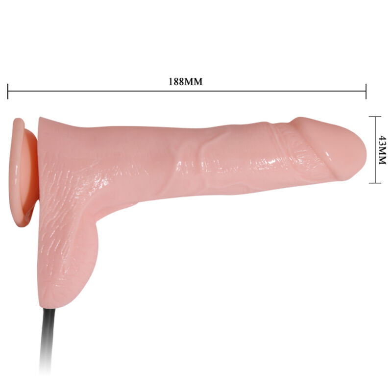 Dildo Realistico Gonfiabile con Ventosa Baile — TPR 15 cm