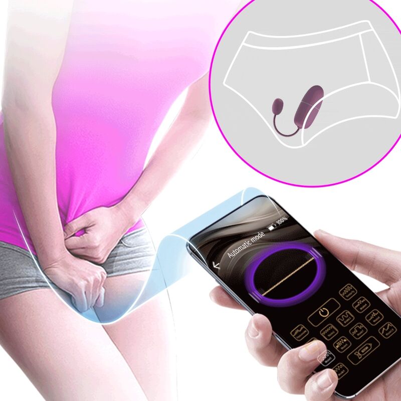 Uovo Vibrante APP Pretty Love Nymph — 12 Modalità, Lila
