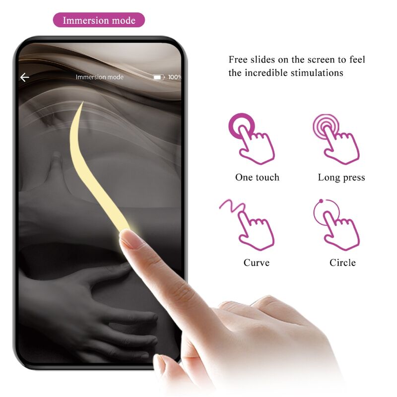 Uovo Vibrante APP Pretty Love Nymph — 12 Modalità, Lila