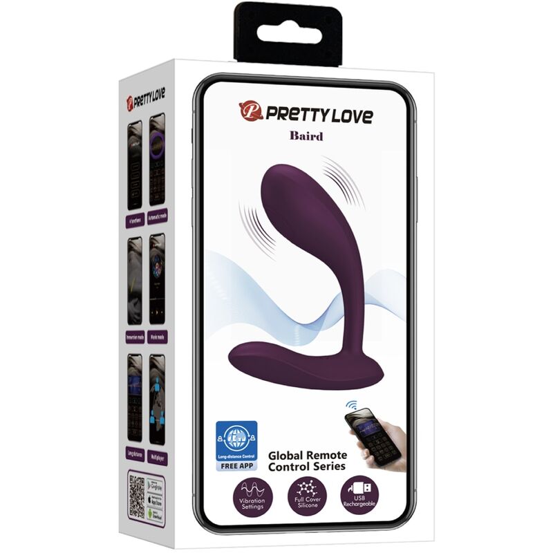 Vibratore Punto G APP Pretty Love Baird — 12 Modalità, Lilla