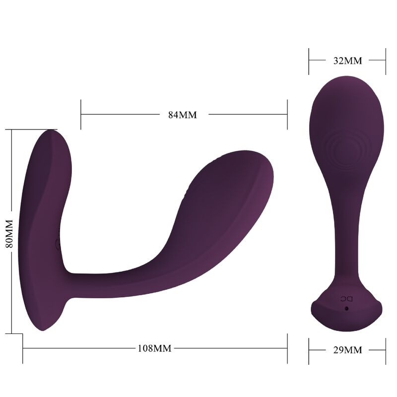 Vibratore Punto G APP Pretty Love Baird — 12 Modalità, Lilla
