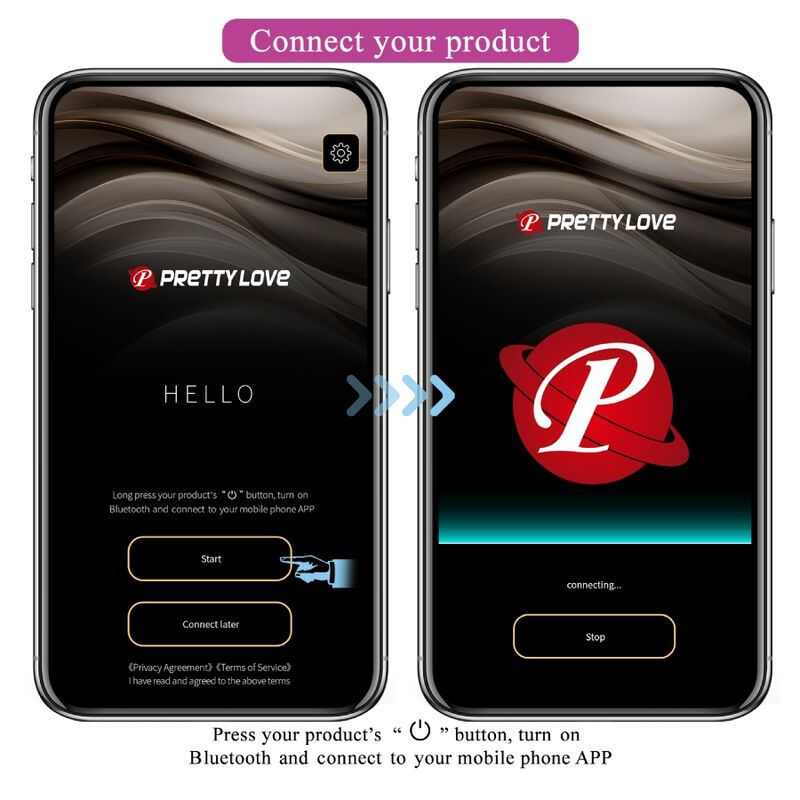 Vibratore Punto G APP Pretty Love Baird — 12 Modalità, Lilla