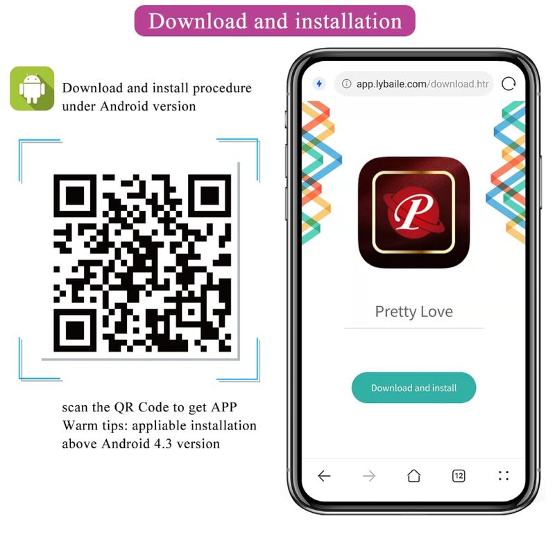 Vibratore Punto G APP Pretty Love Baird — 12 Modalità, Lilla