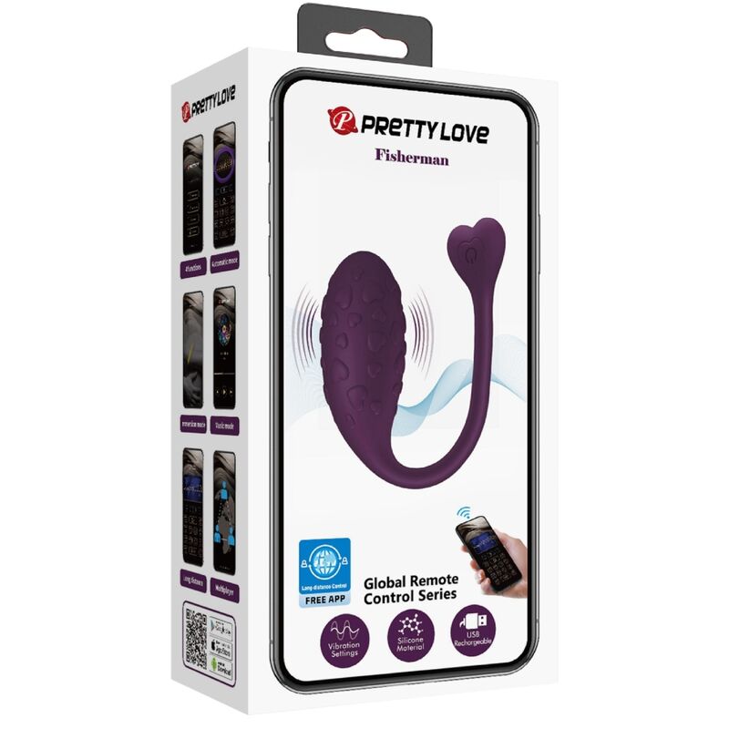Uovo Vibrante con App Pretty Love Fisherman — Lilla