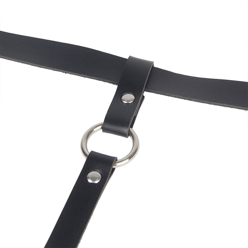 Reggicalze con Catena in Pelle Subblime Fetish — Taglia Unica