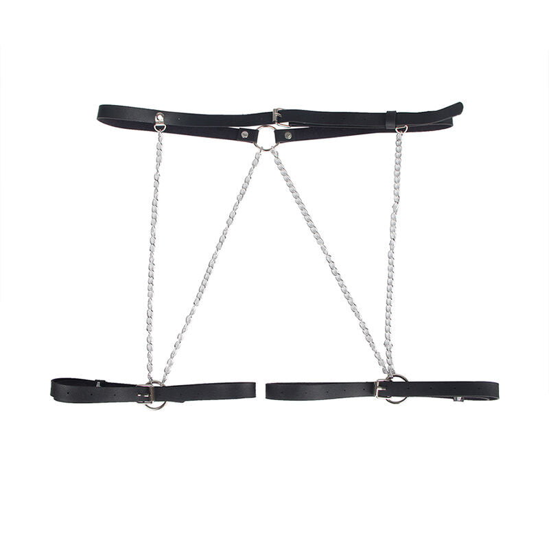 Cintura in Pelle BDSM Subblime — Taglia Unica, Nera