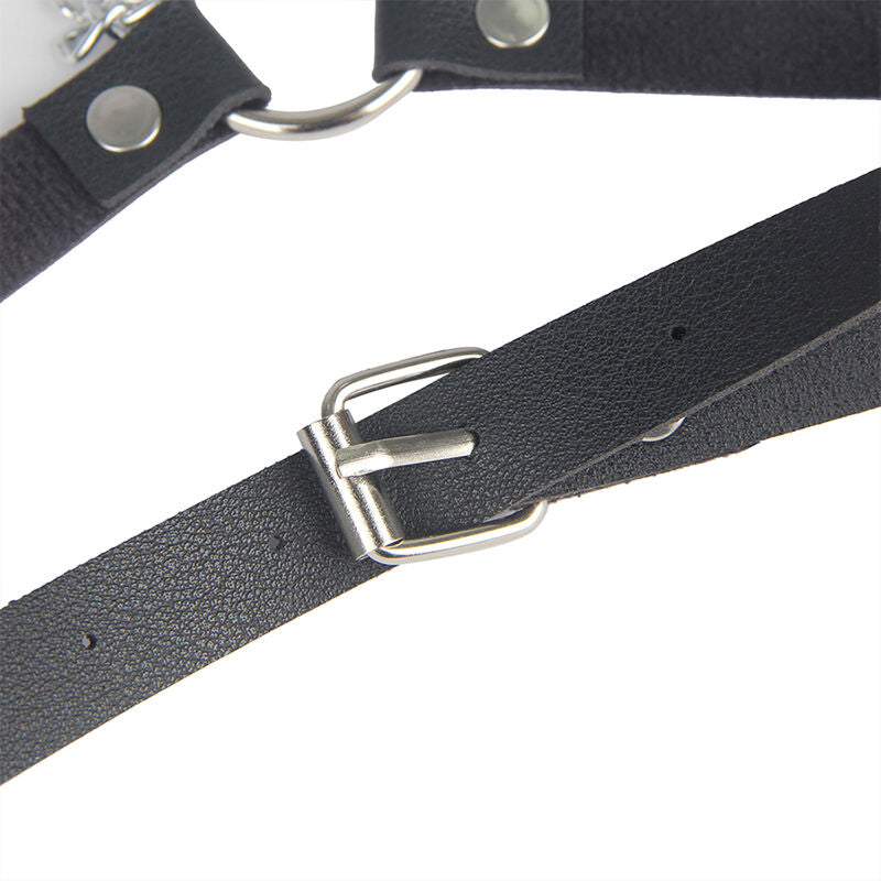 Cintura in Pelle BDSM Subblime — Taglia Unica, Nera