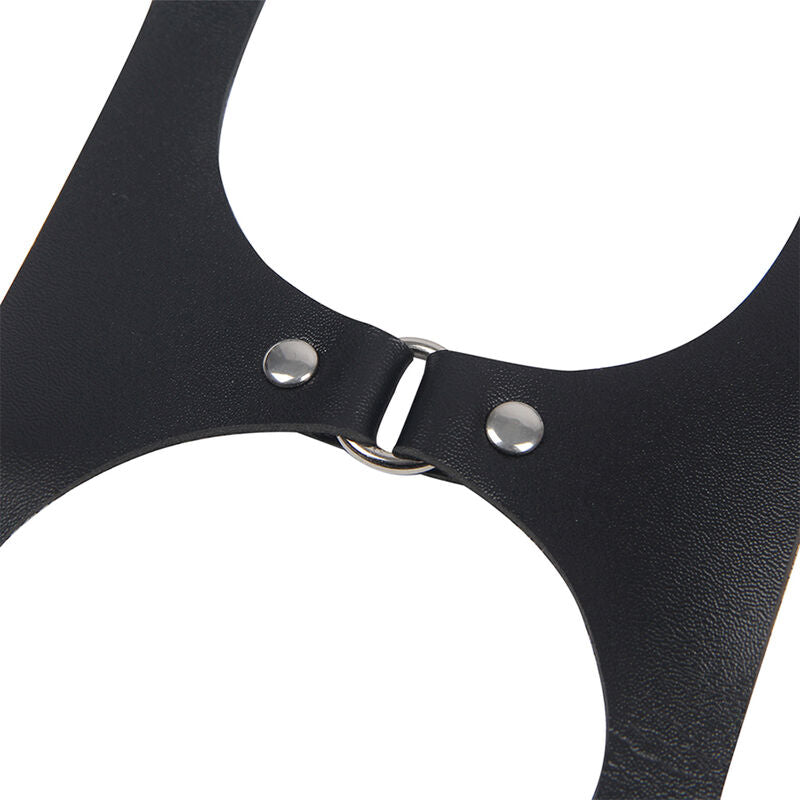 Imbracatura BDSM in Pelle Subblime — Taglia Unica, Nera