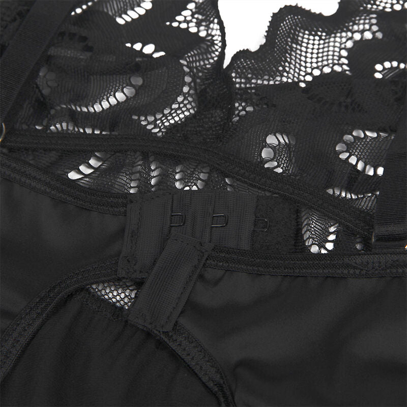 Babydoll Floreale Subblime — Nero, Taglia L/XL