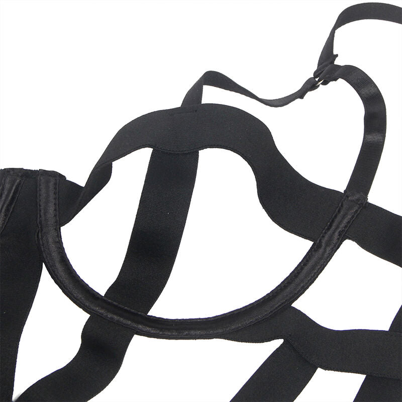 Body Erotico con Cutouts Subblime — Nero, Taglia S/M