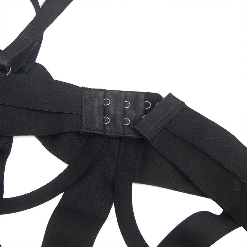 Body Erotico con Cutouts Subblime — Nero, Taglia S/M