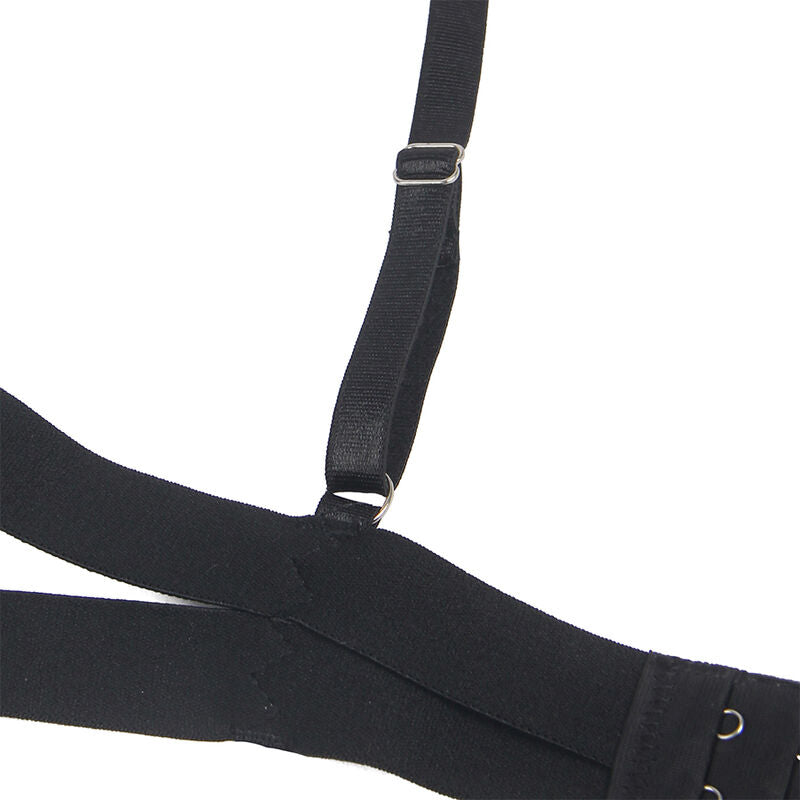 Body Erotico con Cutouts Subblime — Nero, Taglia S/M